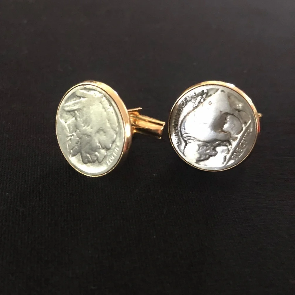 Vintage Indian Head Nickel Cufflinks